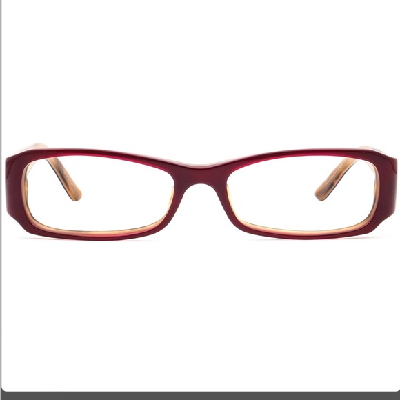 Burberry Woman’s Eyeglasses B 2043 3075 Oxblood Rectangular Frame - Picture 4 of 7